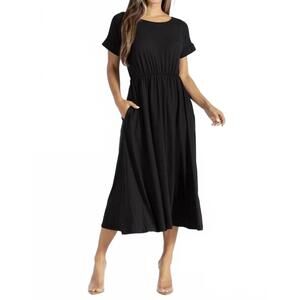 NEW TRENDSI backless knot straps dress in black